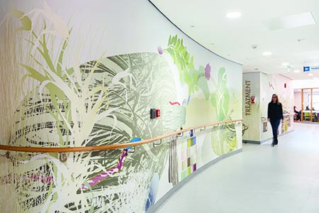 Macmillan unit’s striking new artworks