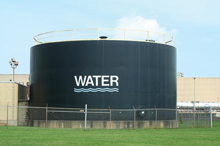Protecting water tanks from bacterial growth