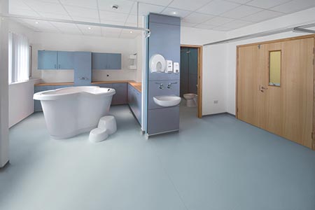 Slip-resistant safety flooring