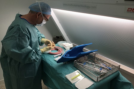 Turnkey project including unique lay-up cabinets at Fairfield independent hospital