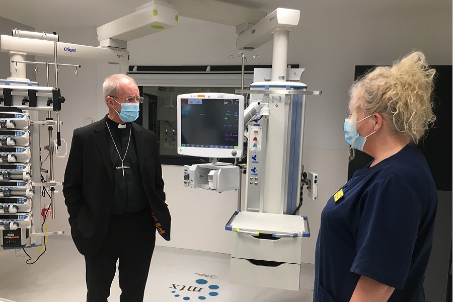 Archbishop’s blessing for new modular ICU at Kent’s William Harvey 