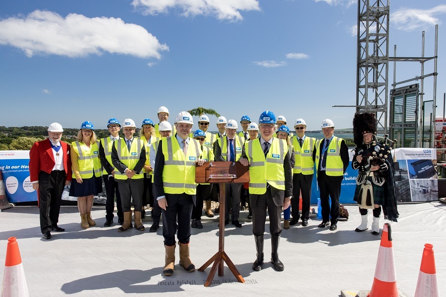 'Topping out’ for new Poole Hospital theatre building