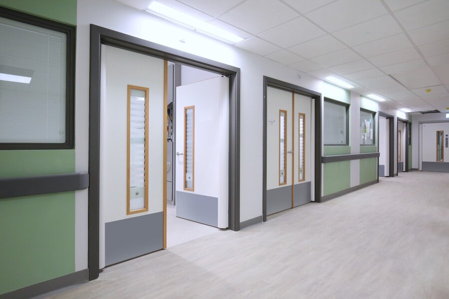 Vision panels find favour for new Hillingdon Hospital temporary building
