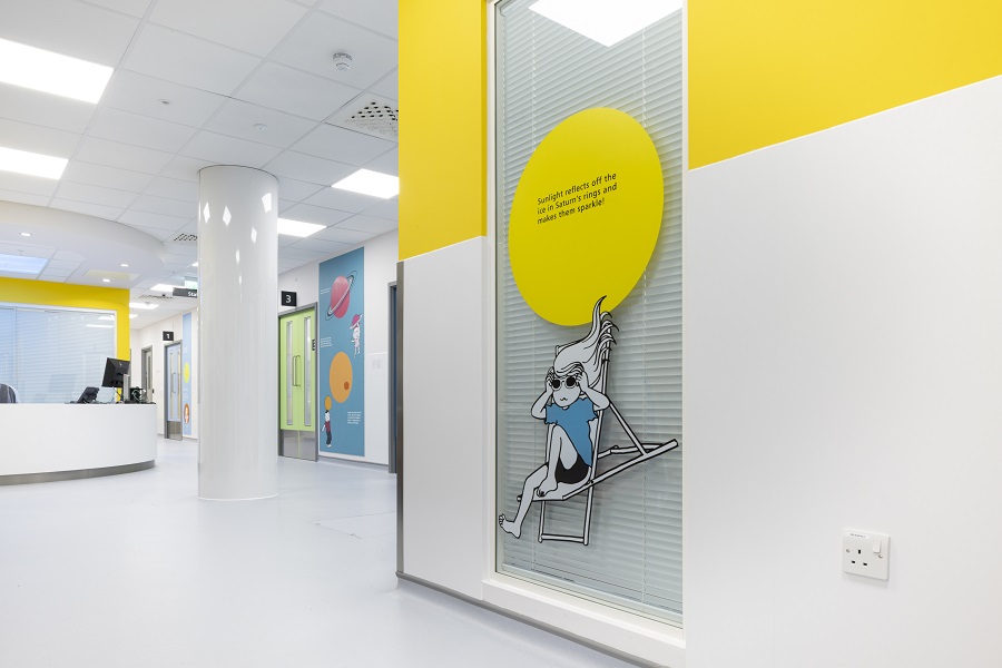 'Space-themed’ wall protection for Evelina Children’s Hospital