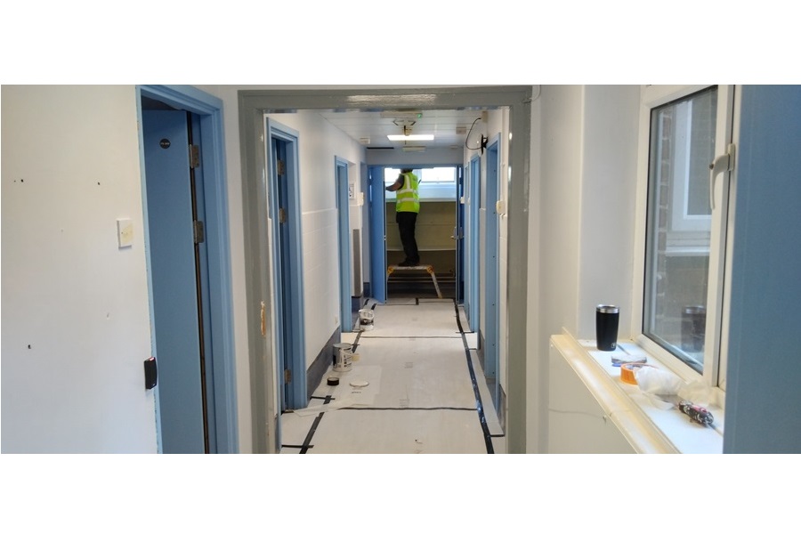 Dfendoor doors for Harefield heart and lung wards