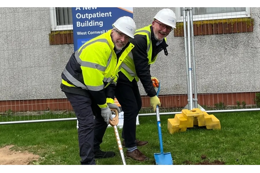 Ground-breaking ceremony marks start of new Outpatient Department construction at West Cornwall Hospital