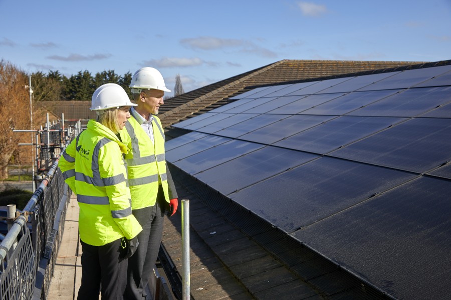 Major photovoltaic panel installation across Hull health estate