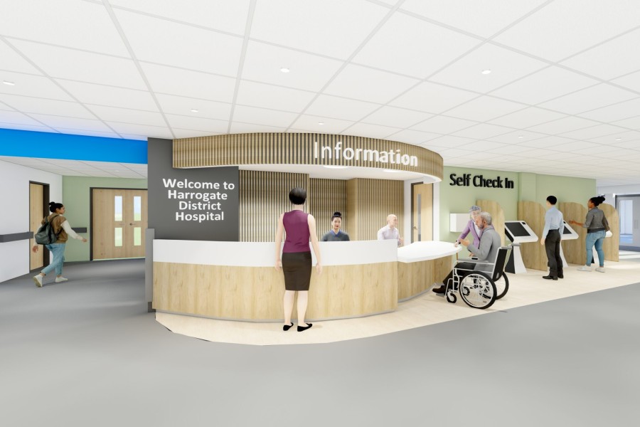 Harrogate District Hospital to redevelop main entrance