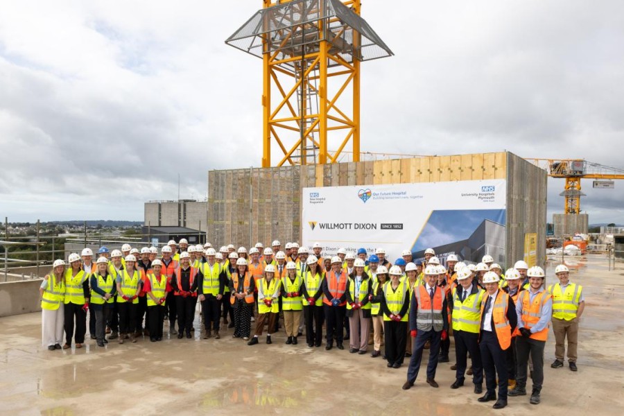 Plymouth Emergency Care Building reaches major milestone